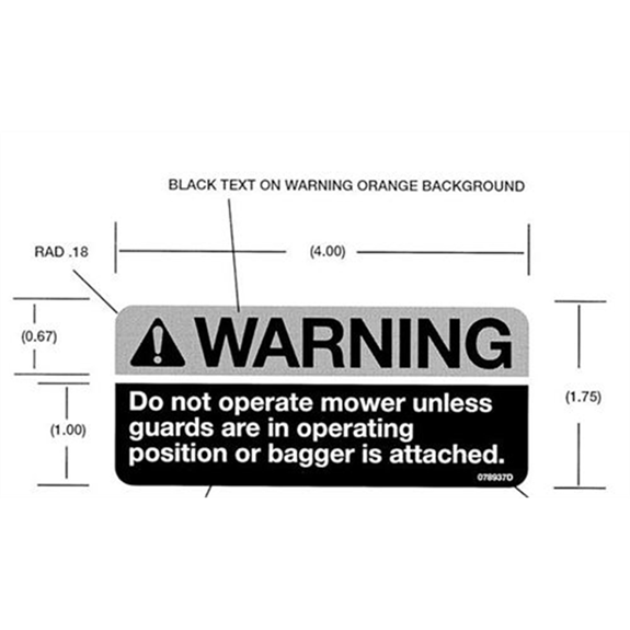 Decal-warning