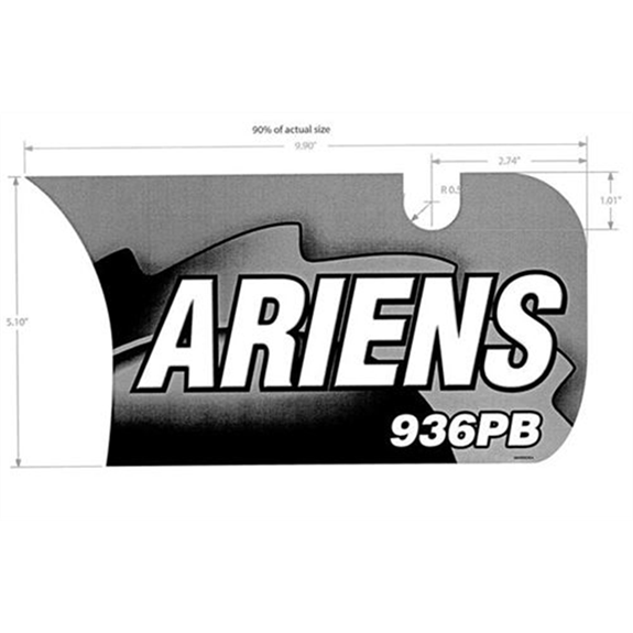 Decal, Front Dash-Ariens Brush