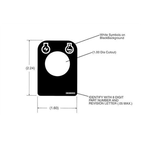 Decal, Keyswitch  Lm 2-pos