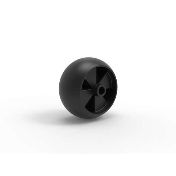 5 in x 3.3 in Anti-Scalp Wheel