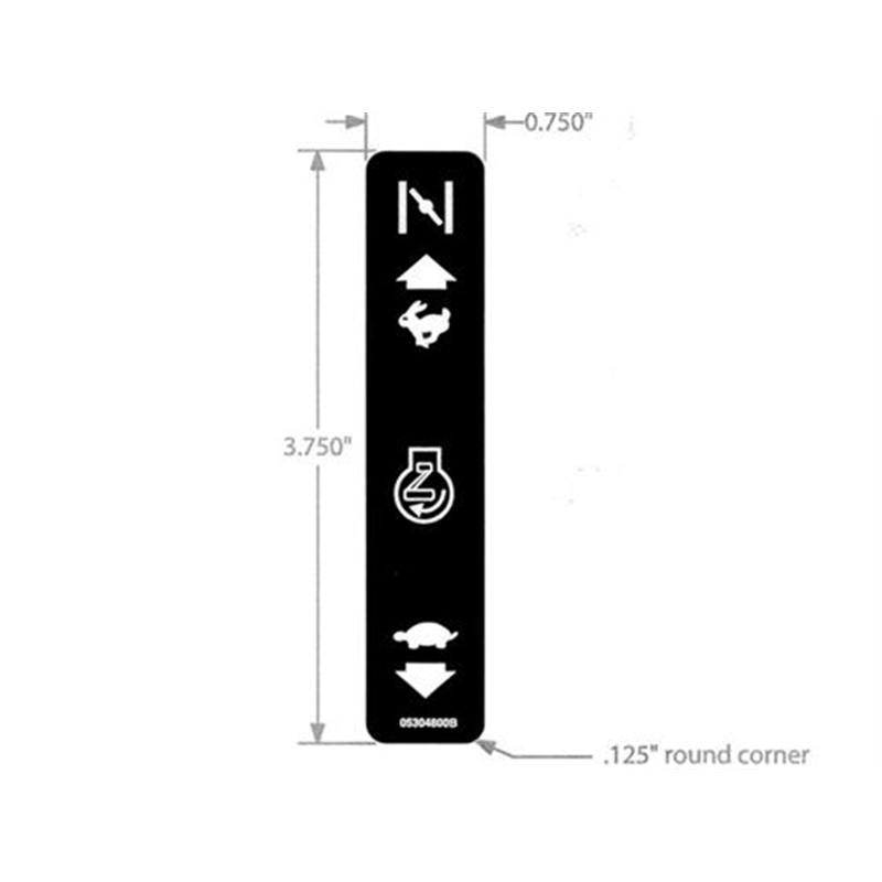 Decal-throttle Rer/sport