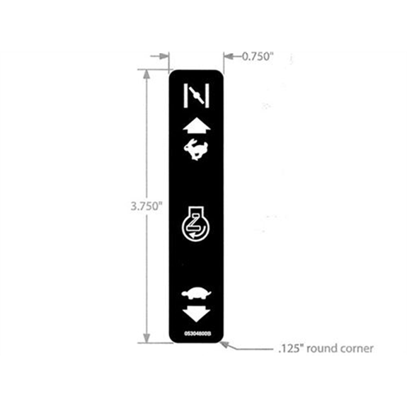 Decal-throttle Rer/sport