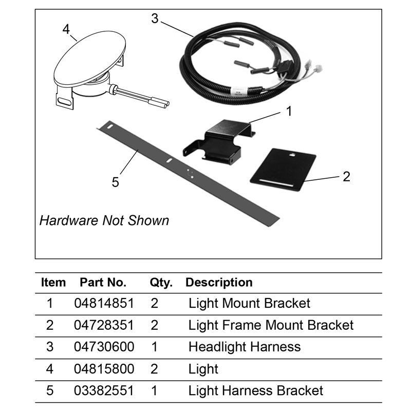 Ariens Lawn Mower Kit, /ZT XL Headlight Kit