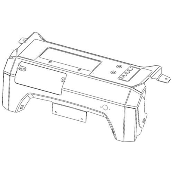 Control Panel W/decal, Cmpt Tk