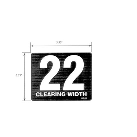 Decal, Housing  Sno-tek 22