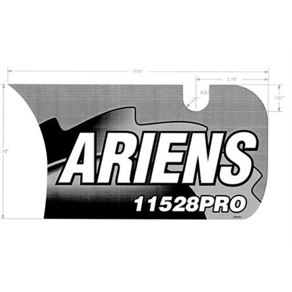 Ariens Sno-thro Decal, Front Dash - 11528dle