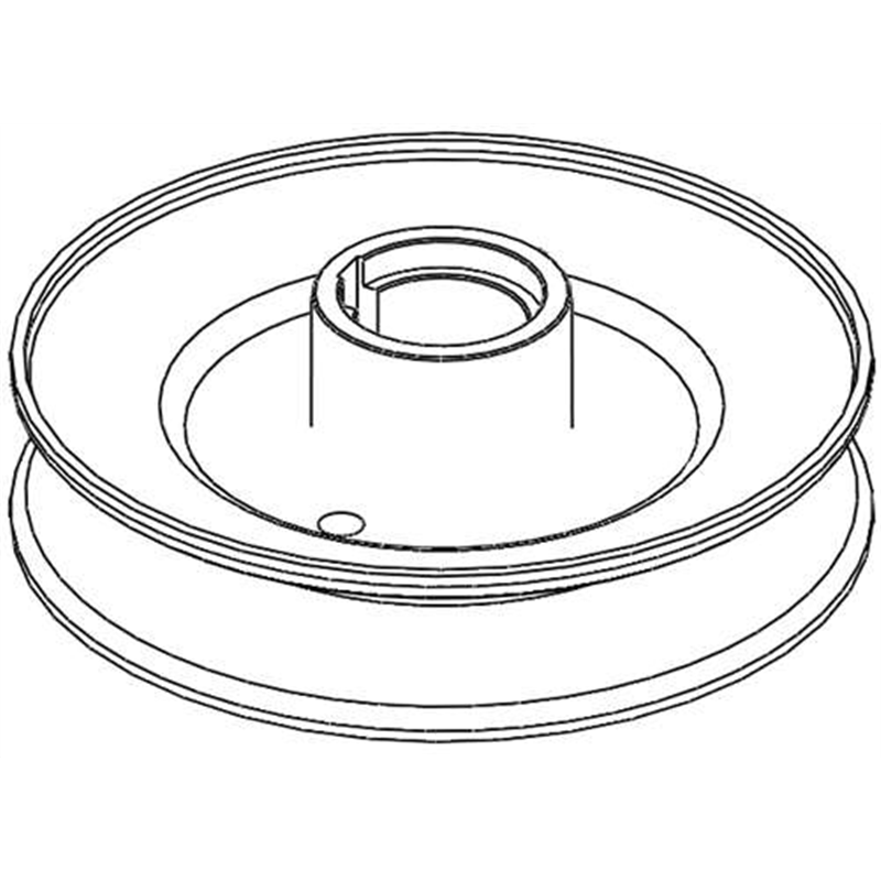 Ariens Lawn Mower Pulley-v 3.75 X 1.0 A Section With Key