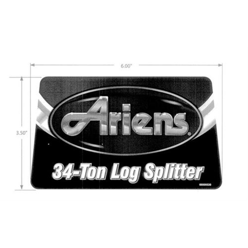 Ariens Log Splitter Decal, Splitter, Ariens 34t