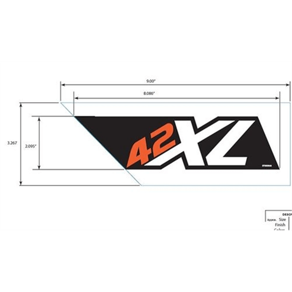 Decal, Lh Side Panel 42xl