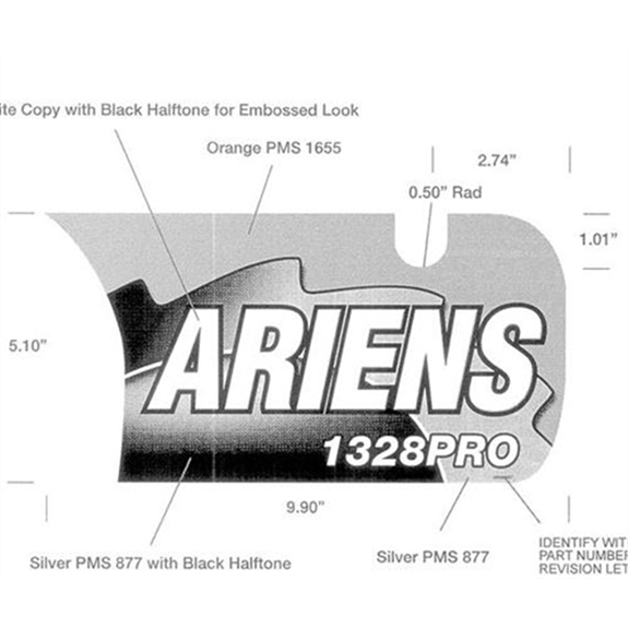 Ariens Sno-thro Decal, St1328dle