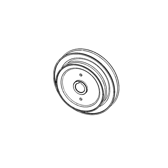 Pulley, Dbl-1"idx6.75"&5.25"od