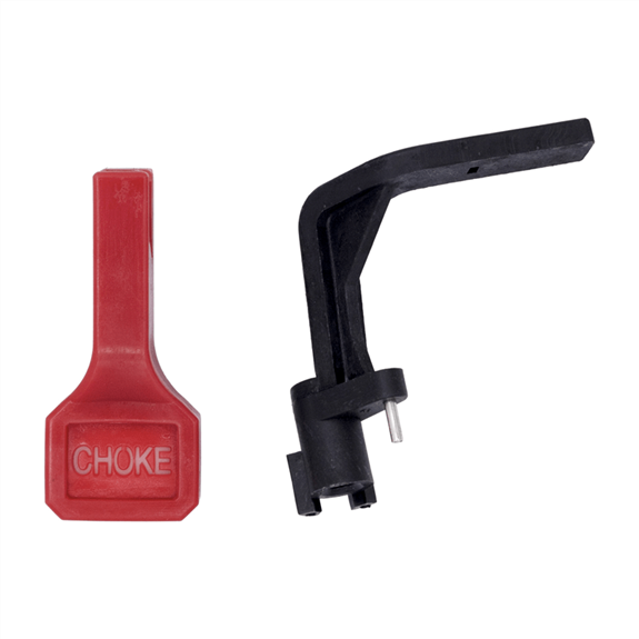 Choke Handle and Lever (Red/Black)