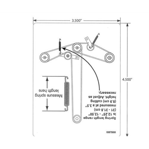Ariens  Zero Turn Mower Decal, Belt Diametergram