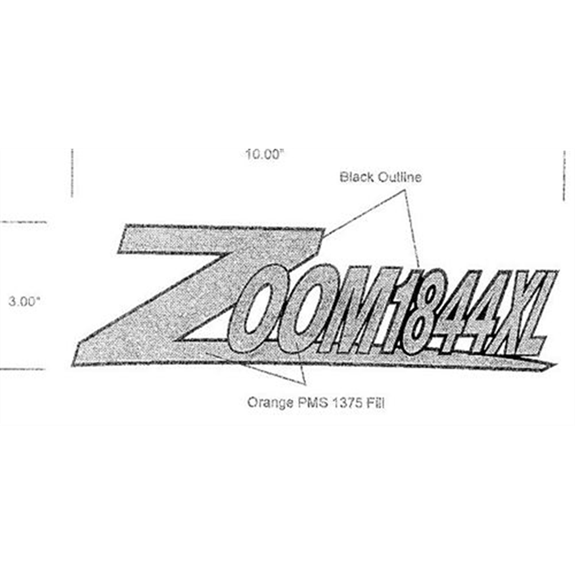 Ariens Zero Turn Mower Decal,  1844xl