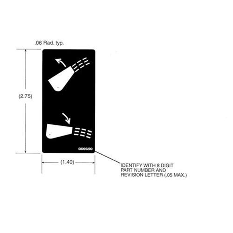 Decal, Deflector Control