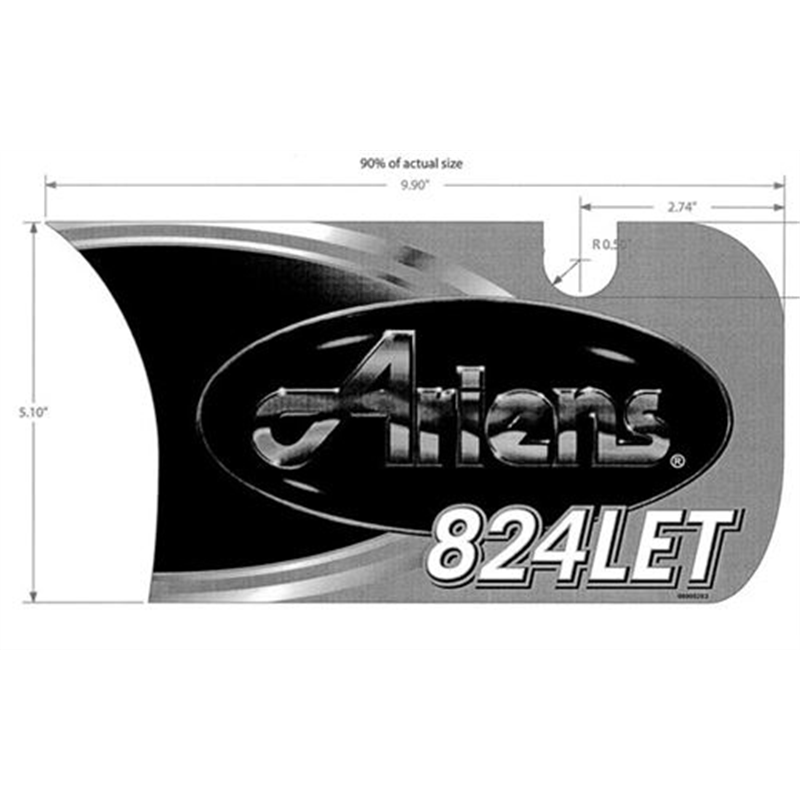 Decal, Front Dash-824let