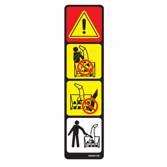 Decal, Danger - Rotating Parts