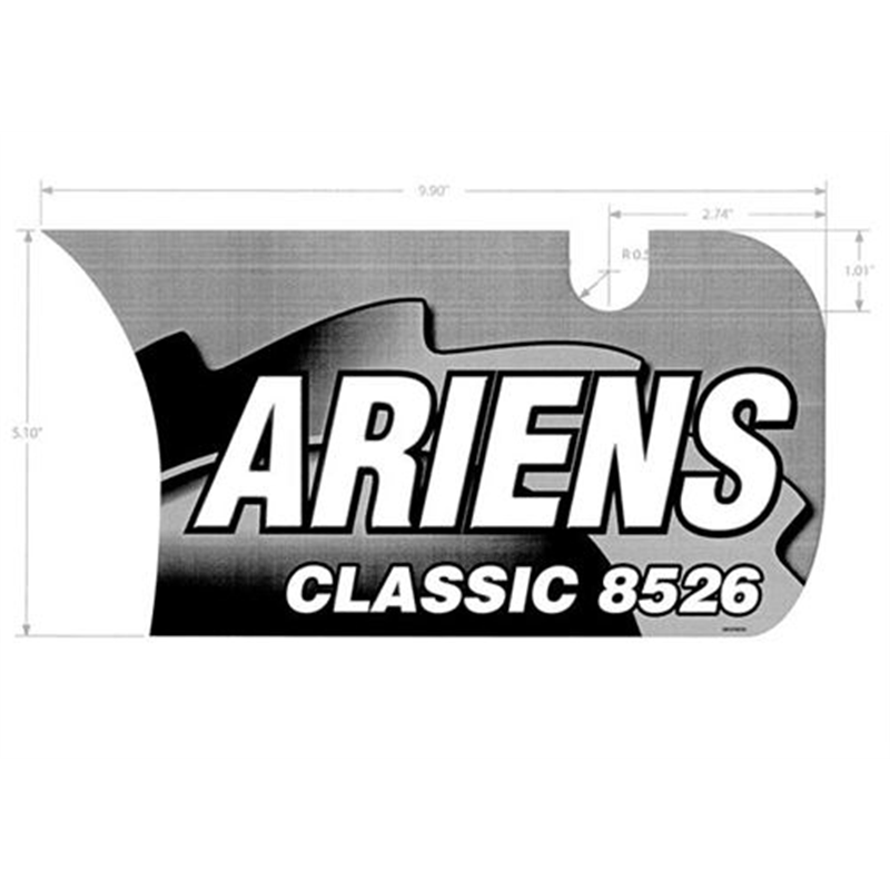 Ariens Sno-thro Decal, Front Dash - 8526le