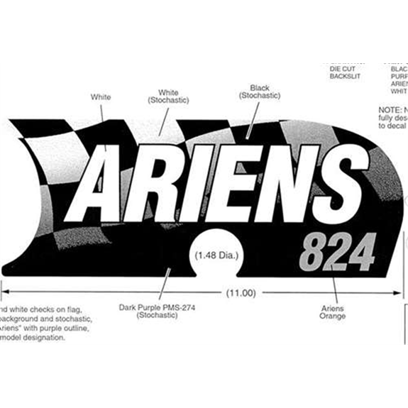 Decal- Front Panel - 824