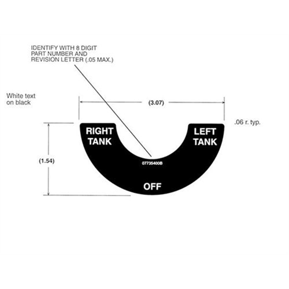 Ariens Zero Turn Mower Decal, Fuel