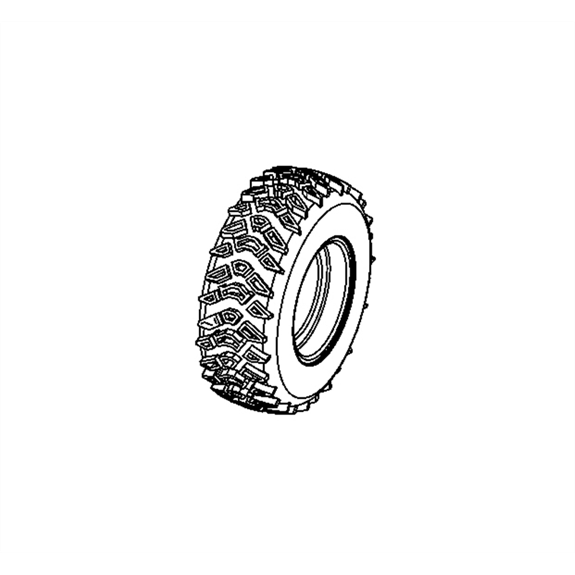 Tire/wheel,rh 16x6.5-8 Diff T2