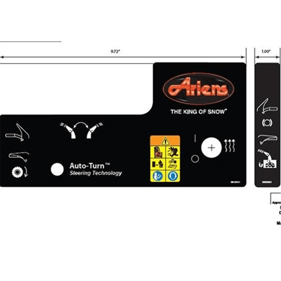 Ariens Sno-thro Decal, Control