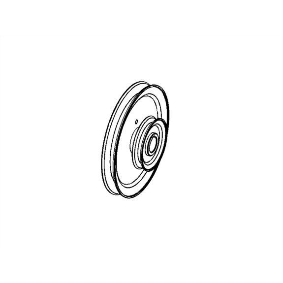 Pulley, Double-1 in. IDx7.50 in.&3.50