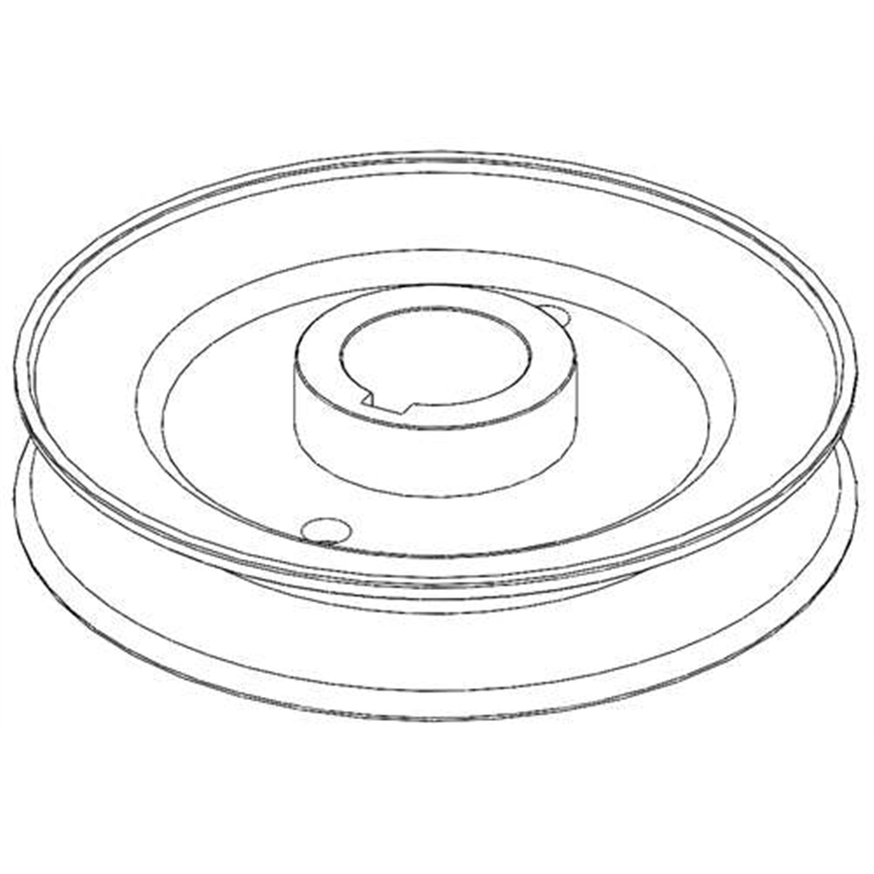 Pulley, V-1 in. Id X 4.50 in. Od