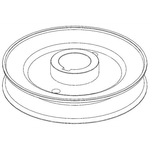 Pulley, V-1 in. Id X 4.50 in. Od