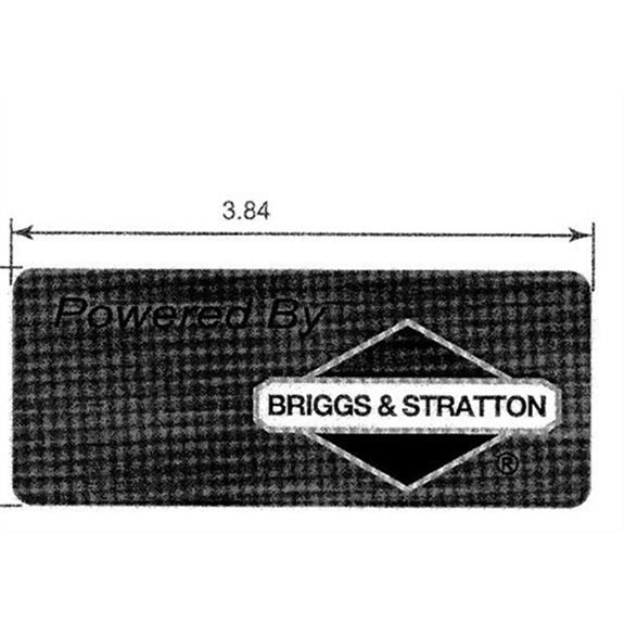 Ariens Lawn Mower Decal, Powered By Bs