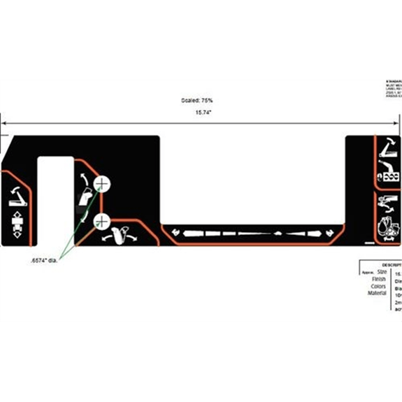 Ariens Sno-thro Decal, Control - Comp Track