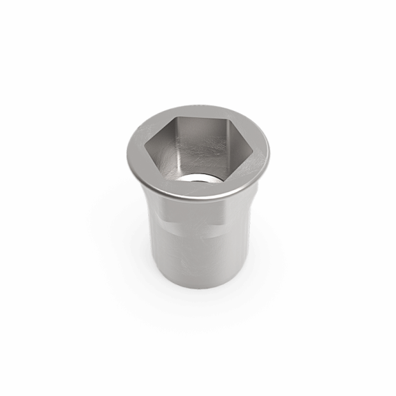 Nut,thd,insert .38-16 Zc120