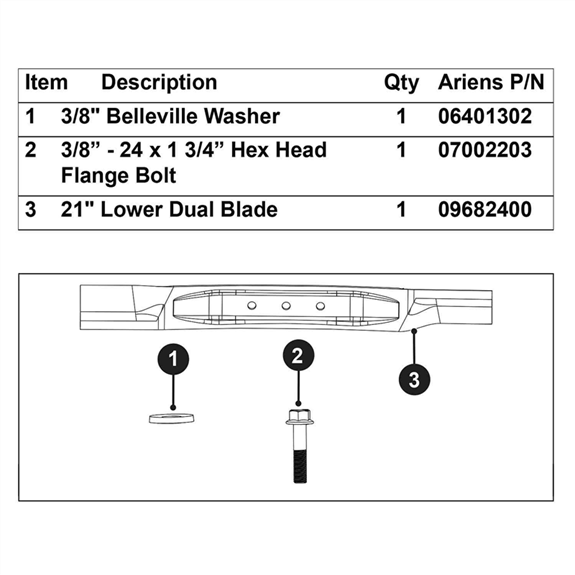 RAZOR 21 in Deck LaserEdge Lower Blade Replacement Kit