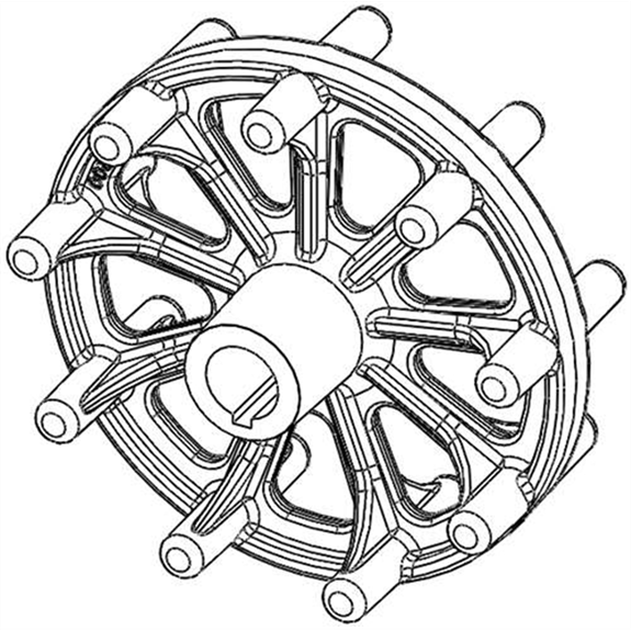 Ariens Sno-thro Wheel, Drive Track - Machined