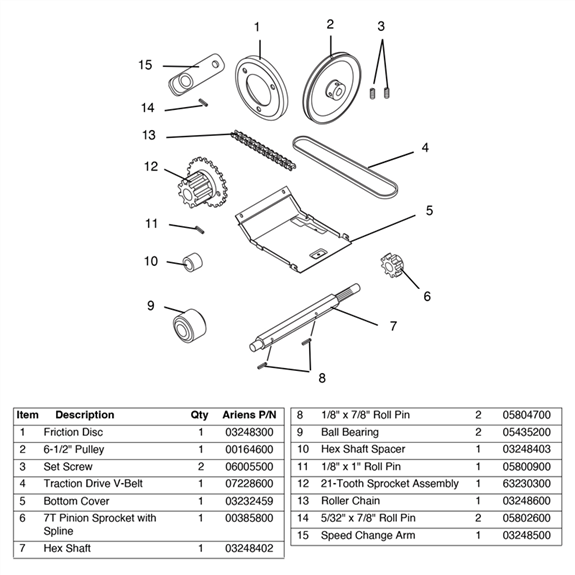Ariens Sno-thro And Lawn Mower Friction Drive Performance Kit