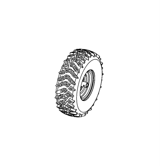 Tire/wheel,rh 15x5.00-6 Pin T2