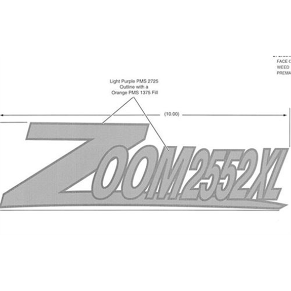 Ariens Zero Turn Mower Decal,  2552 Xl