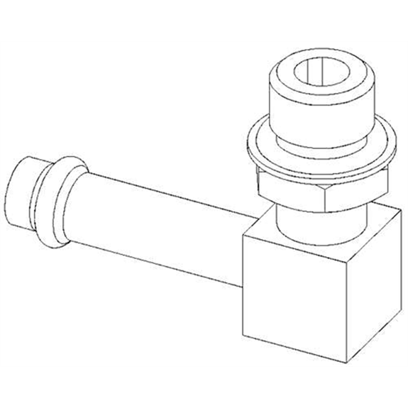 Ftg, 90 9/16mor X 3/8hose