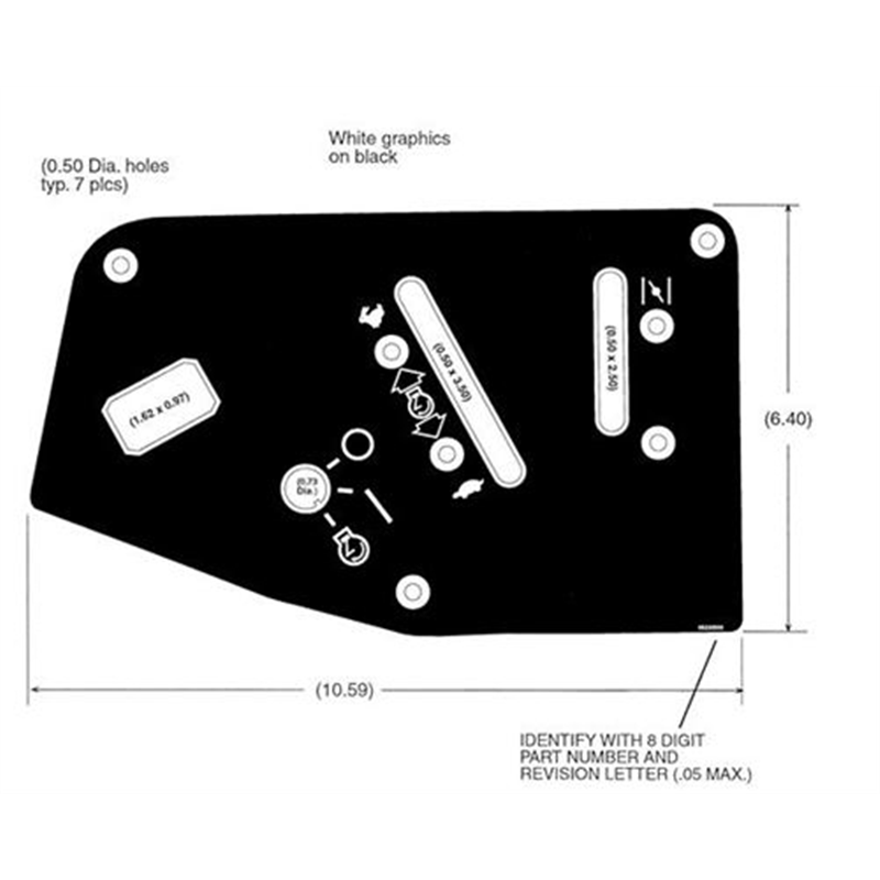 Ariens Zero Turn Mower Decal,  Control Panel