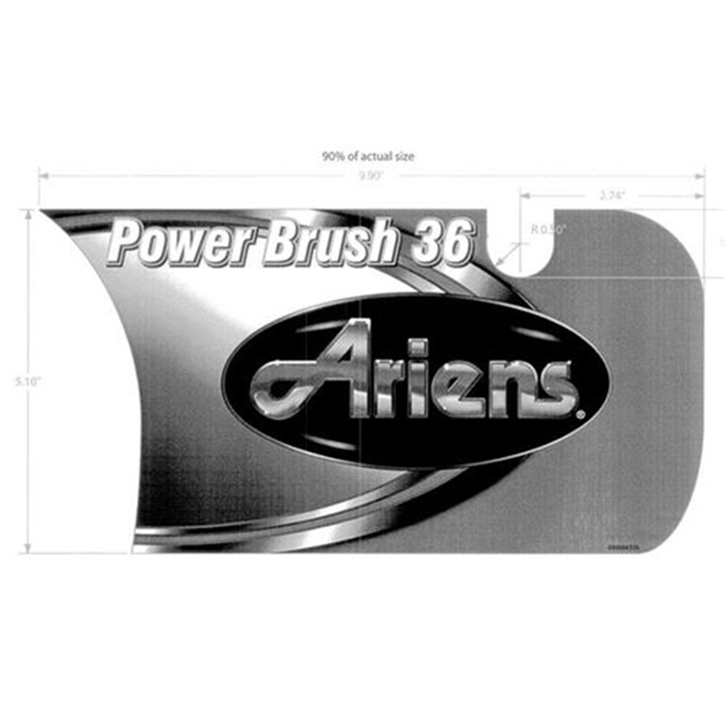 Ariens Sno-thro Decal, Front Dash Brush
