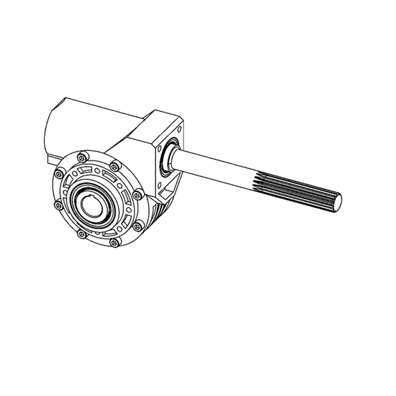 Gearbox, Worm - 8.25:1
