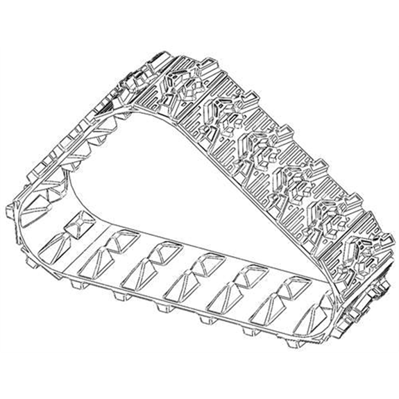 Ariens Sno-thro Track, Rubber