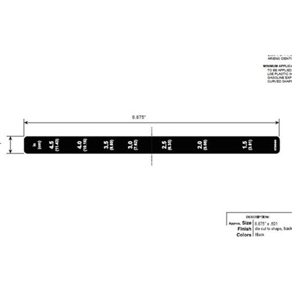Decal, Cut Height Xl