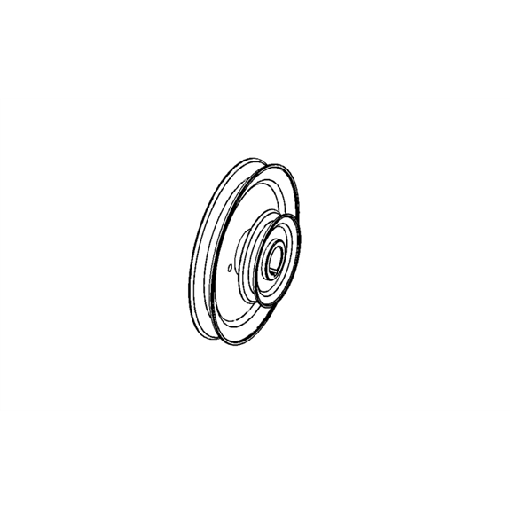 Pulley, Double-1 in. IDX350 in.&6.75