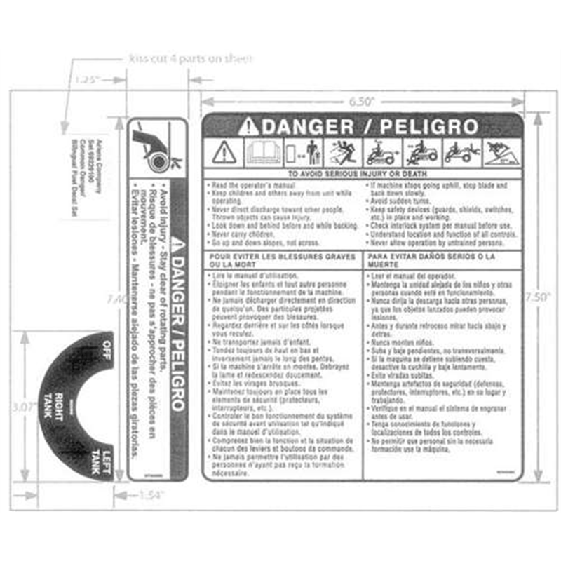 Decal Fuel Danger