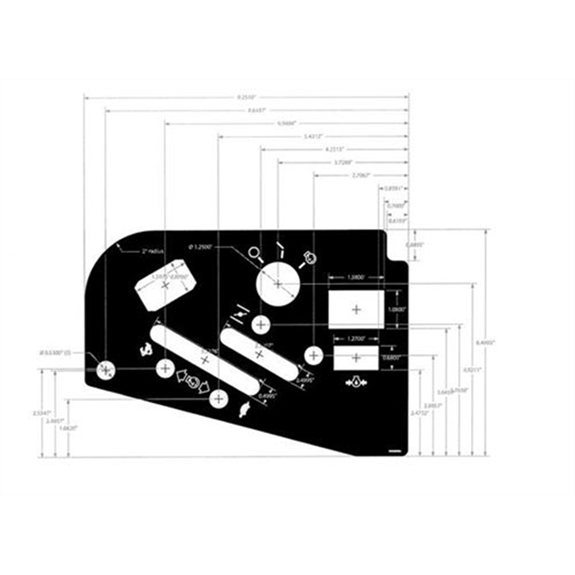 Ariens Zero Turn Mower Decal, Control Panel