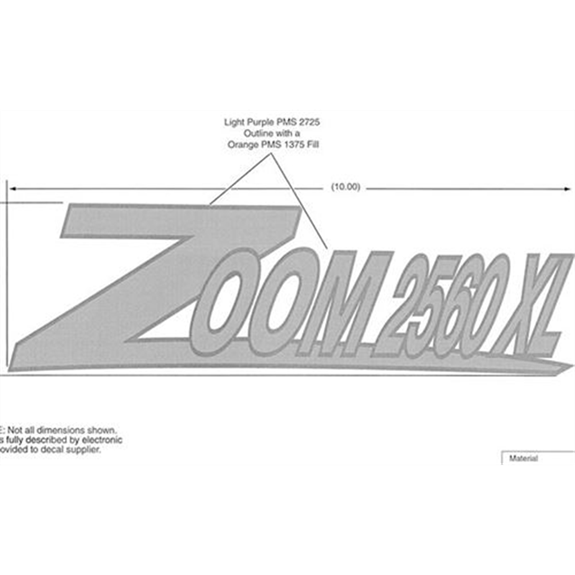 Ariens Zero Turn Mower Decal,  2560 Xl