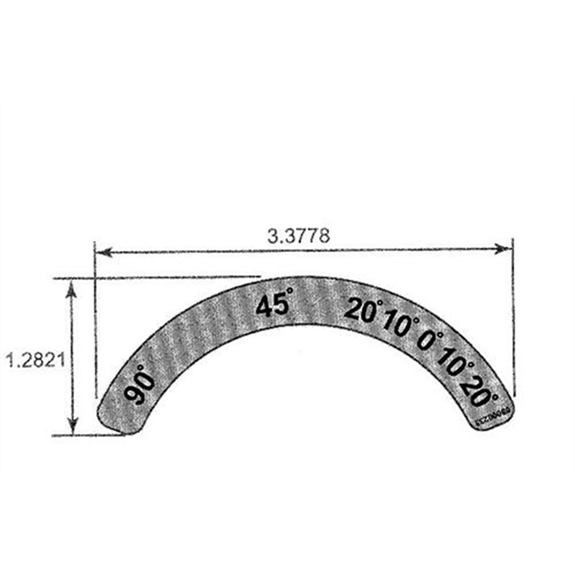 Decal, Edger Blade Tip