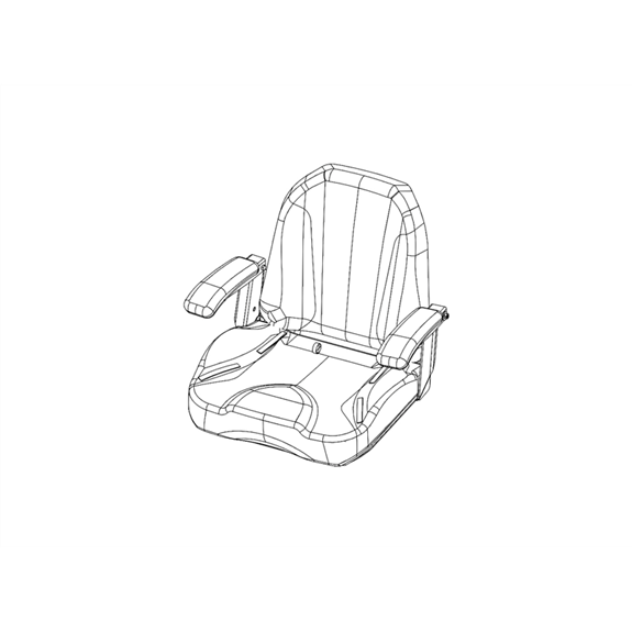 Ariens -x Zero Turn Mower Seat - Replaced By 04888600.