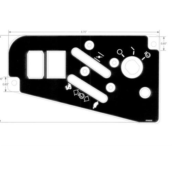 Ariens  Zero Turn Mower Decal, Control Panel